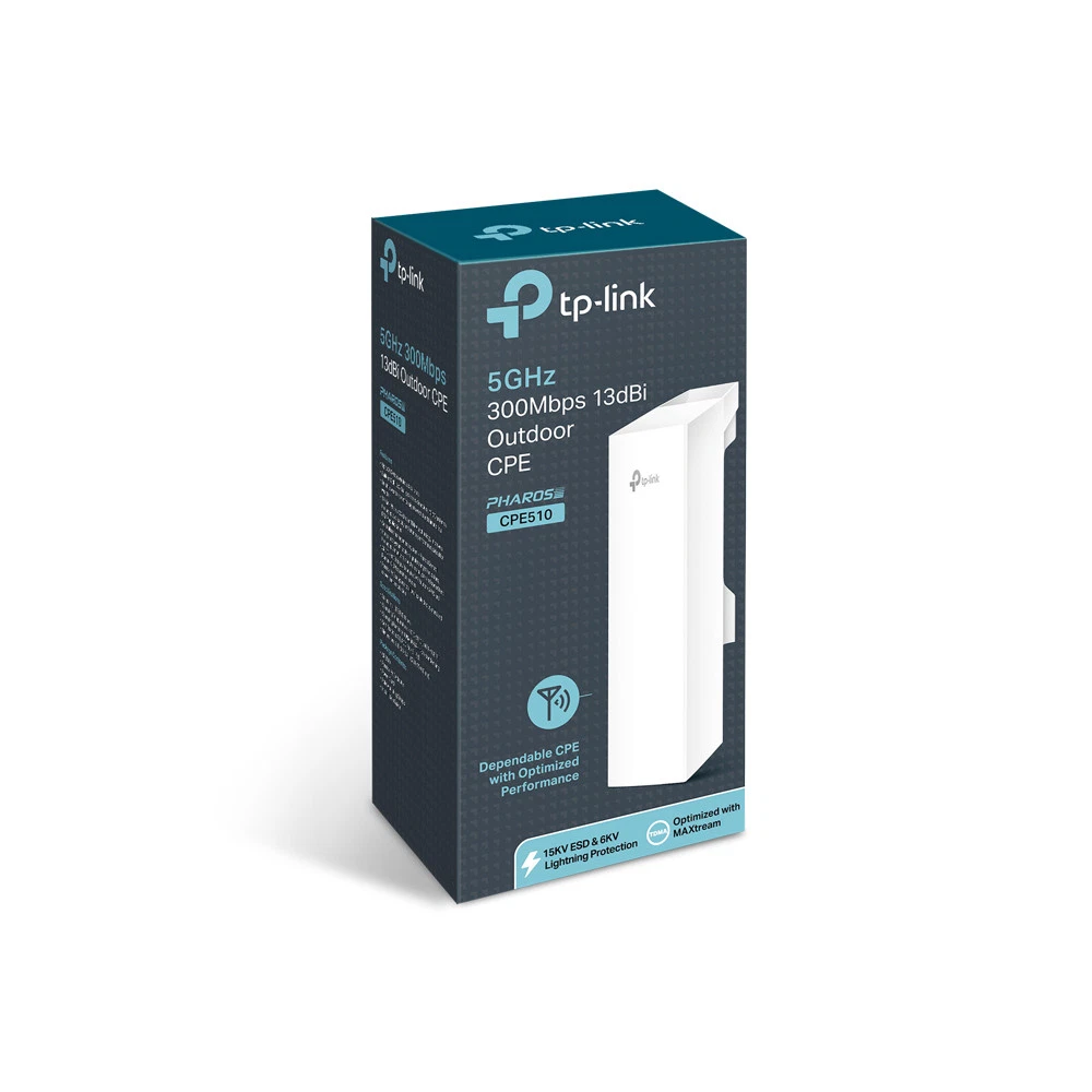 Tp-Link Cpe220 2.4 GHZ 300 MBPS 12 Dbi Outdoor Cpe Pharose Cpe220